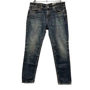 RAG & BONE Women’s jeans, EUC, size 28, Dre Low-Rise Slim Boyfriend, dark blue